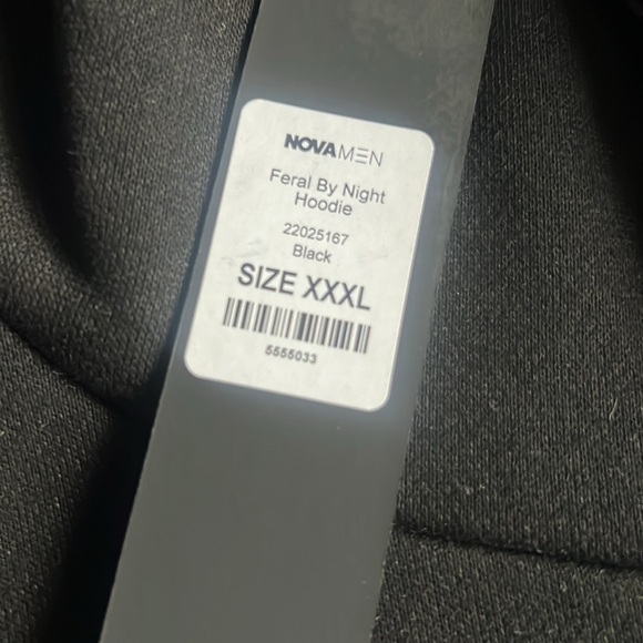 Fashion Nova Men’s Feral By Night Hoodie - Black Graphic Hoodie. 3XXXL - Picture 4 of 4